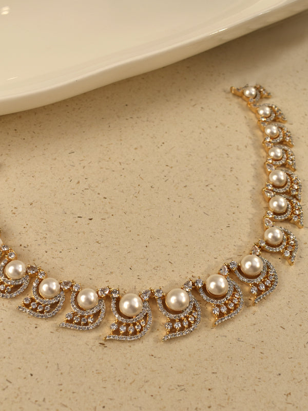 Modern Crystal Drop Necklace Set