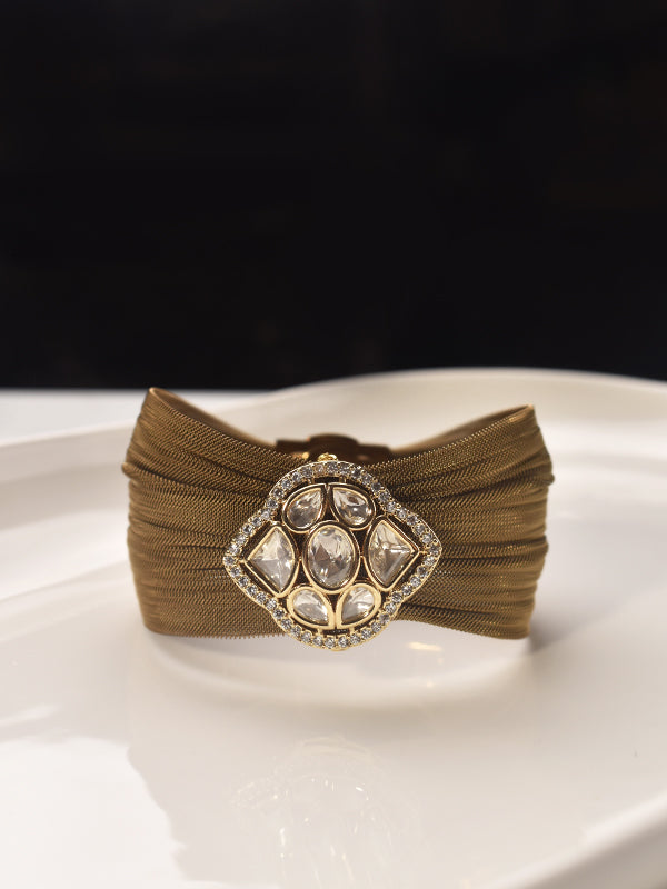 Modern Fusion Kundan Statement Bracelet
