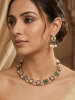 Load image into Gallery viewer, Multi-Gemstone Statement Necklace | Classic Kundan Necklace set
