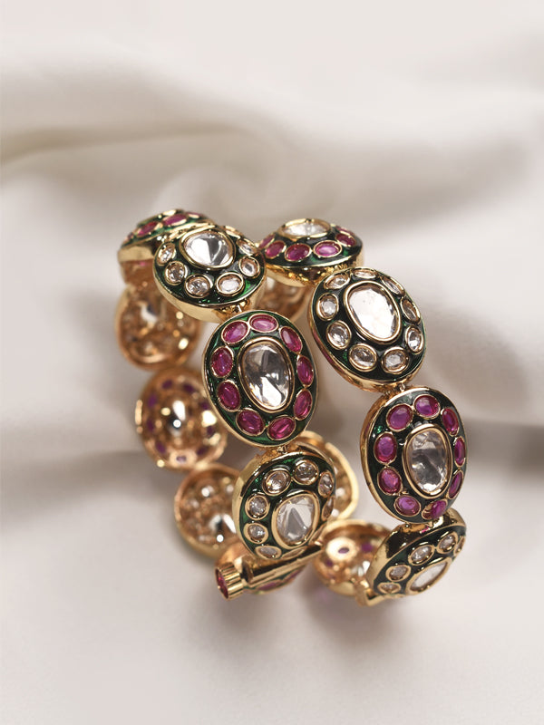 Multi Color Bangles | Kundan Bangle