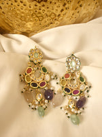 Load image into Gallery viewer, Multi color stone Earring 

