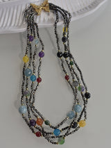 Multi Colour Beads Necklace