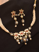 Load image into Gallery viewer, Multi Colour Kundan Necklace
