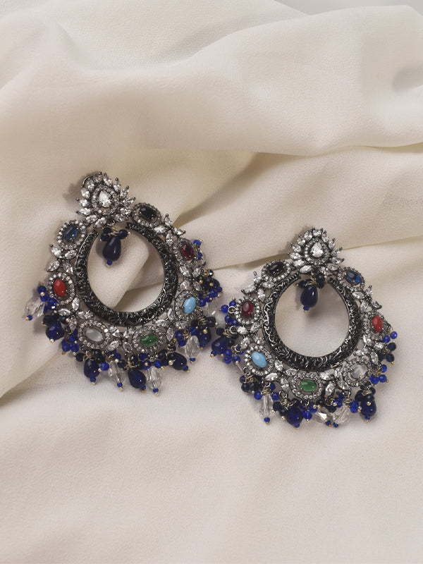Multi Colour Stone Earrings