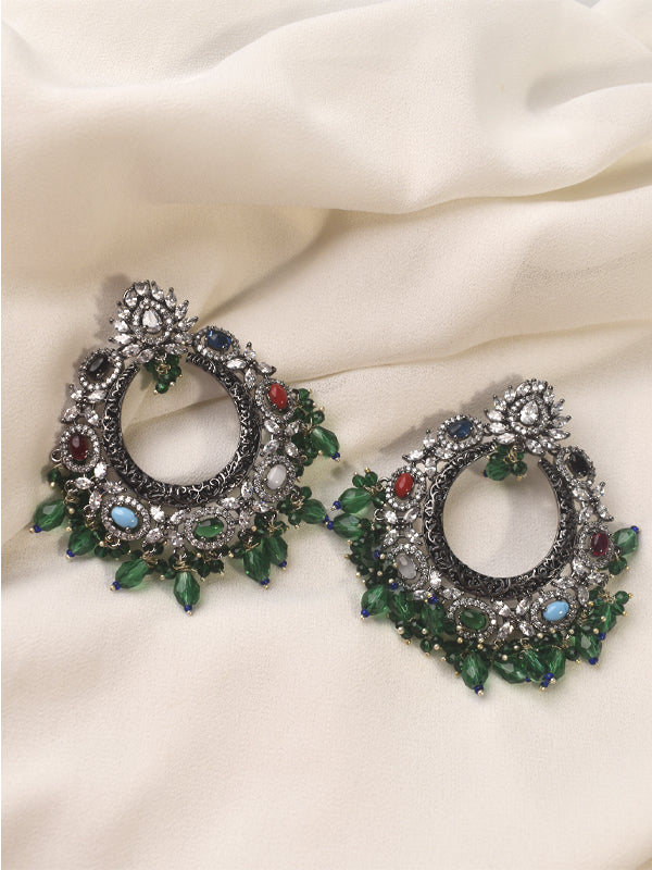 Multi Colour Stone Earrings