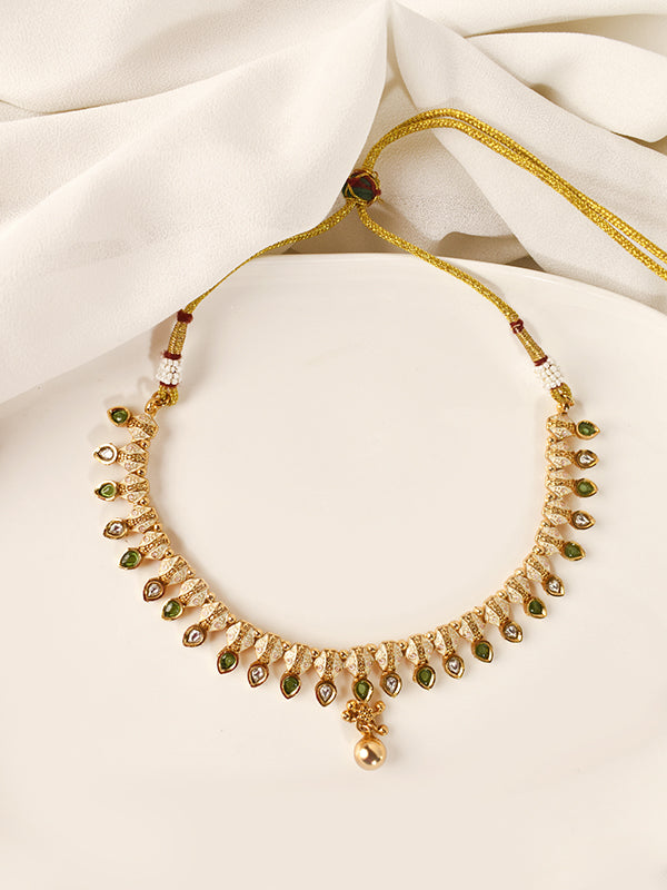 Multi color stone necklace set