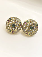Load image into Gallery viewer, Multi Color Studs | Kundan Stud 
