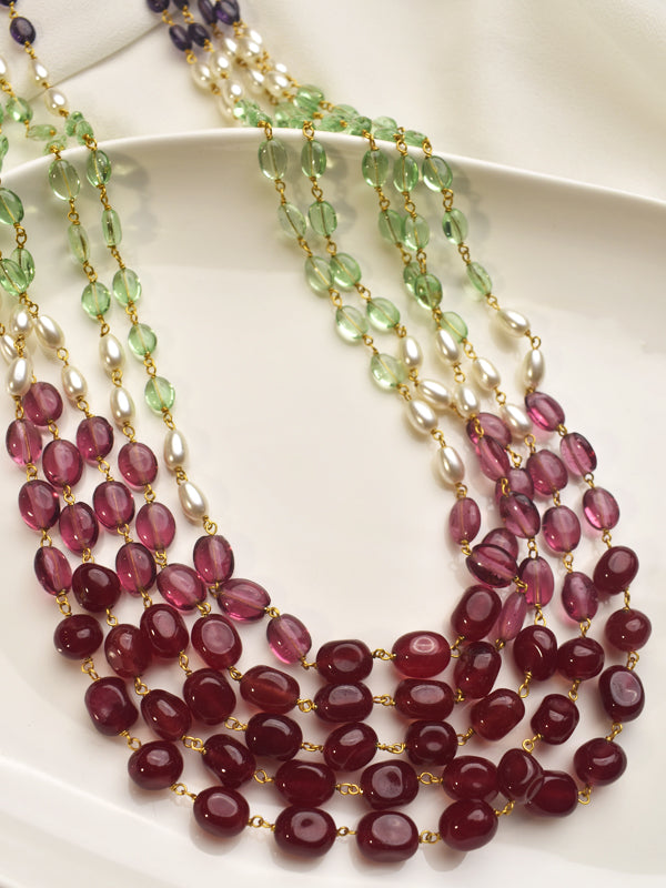 Multi color beads mala