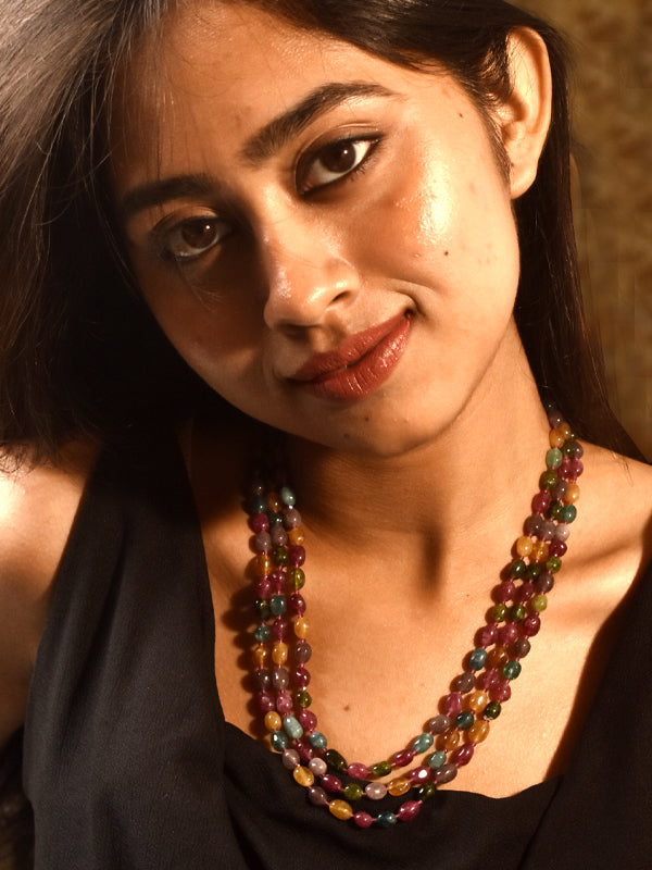 colorful beaded necklace 