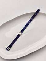 Load image into Gallery viewer, Navy Blue Hend Band with a golden Kundan
