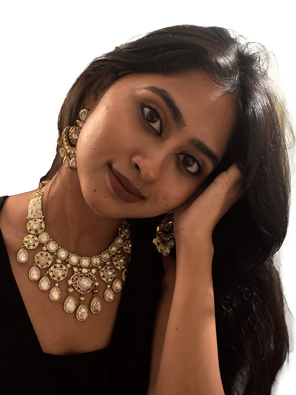 Heavy Kundan Necklace Set | Multi Kundan Necklace Set