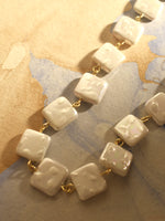 Load image into Gallery viewer, Necklace with White Square Beads 
