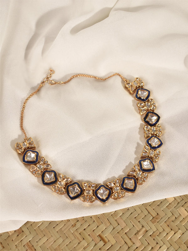 Blue Necklace Set | Kundan Necklace Set