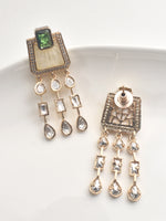 Load image into Gallery viewer, Pair of ornate earrings with gemstones 
