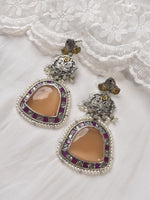 Load image into Gallery viewer, Peach Stone Earrings
