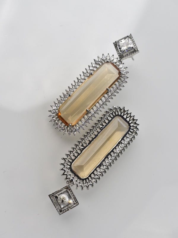 Peach Colour Earrings