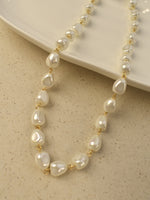 Load image into Gallery viewer, Pearl Necklace with Gold Clasps
