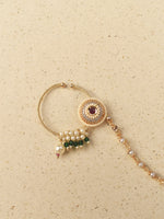Load image into Gallery viewer, Pearl &amp; Ruby Bridal Nath
