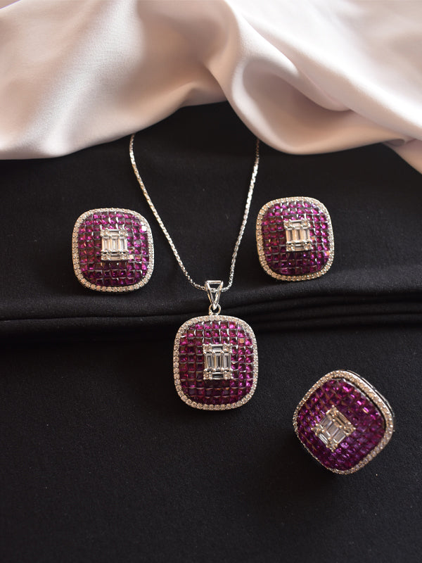 Pendant And Earring Set