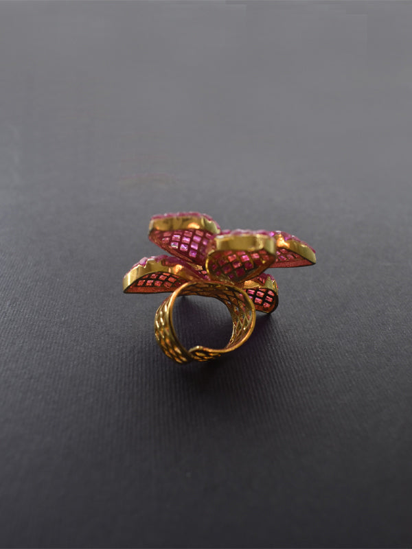 Pink Flower Ring