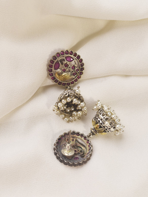 Pink Jhumkas