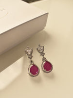 Load image into Gallery viewer, Pink Stone Earrings
