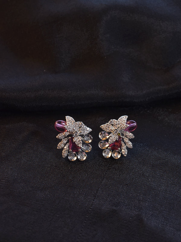 Pink Stone Earrings