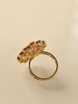 Pink Stone Finger Ring