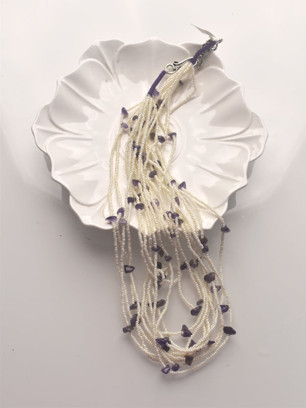 Purpal Beads Necklace
