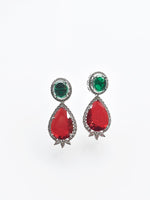 Load image into Gallery viewer, Red Drop Earrings
