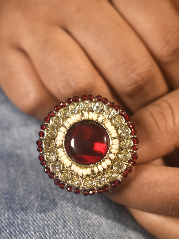 Red Finger Ring