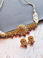 Load image into Gallery viewer,    Red Kundan Choker Set

