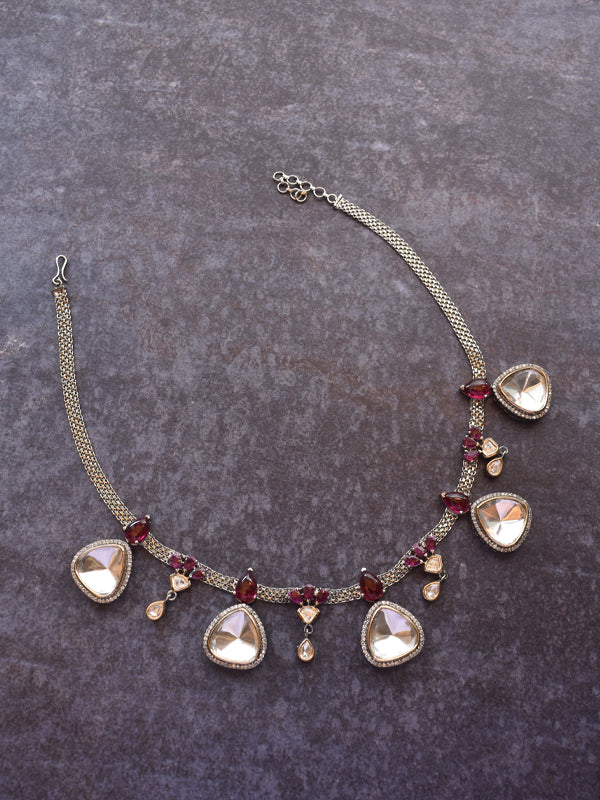 Red Kundan Necklace