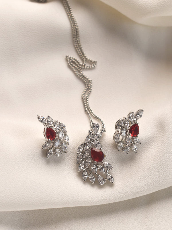 Red Pendant Set