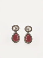 Load image into Gallery viewer, Red Stone Earring
