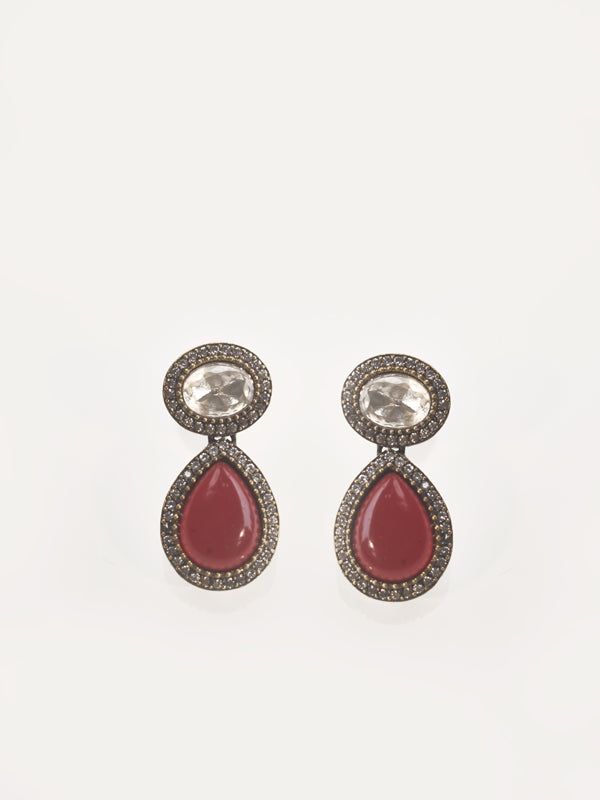 Red Stone Earring