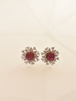 Load image into Gallery viewer, Red Stone Earring
