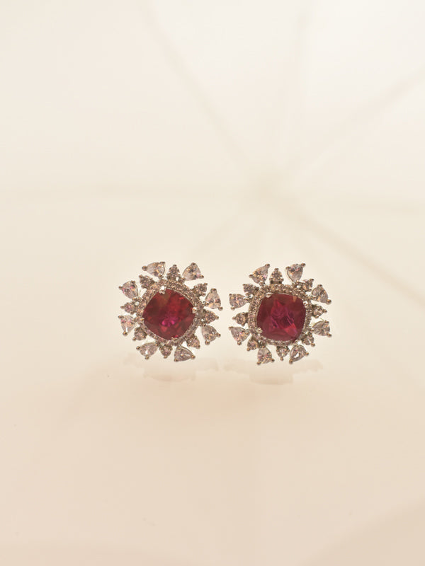 Red Stone Earring