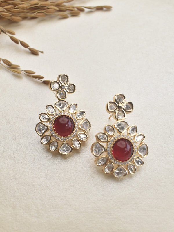 Red Stone Earrings