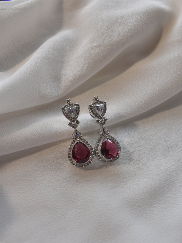 Red Stone Earrings