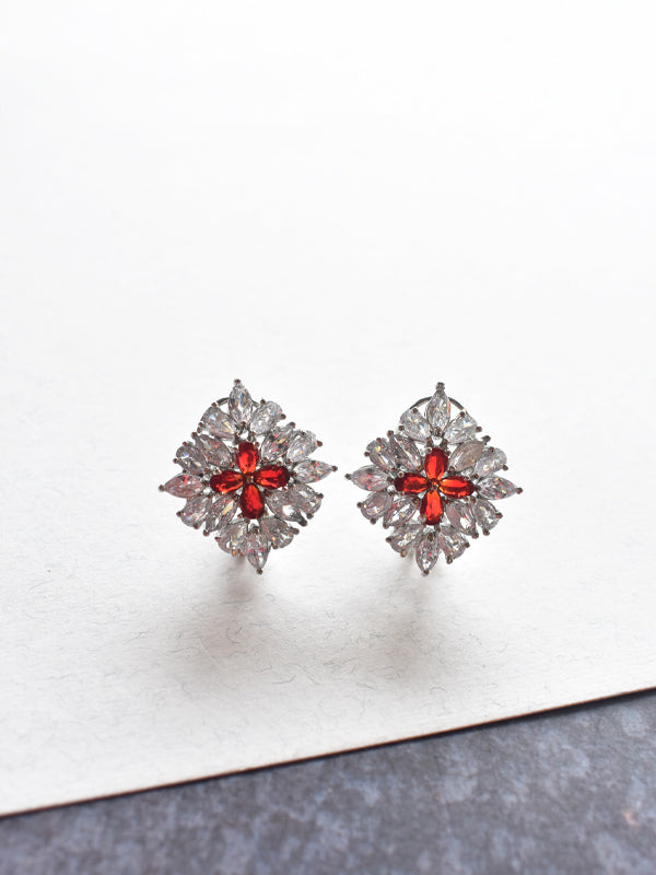 Red Stone Earrings