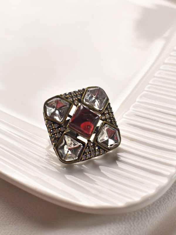 Red Stone Finger Ring