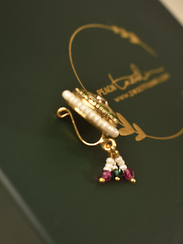 Riwaaz Royal Kundan Nose Stud
