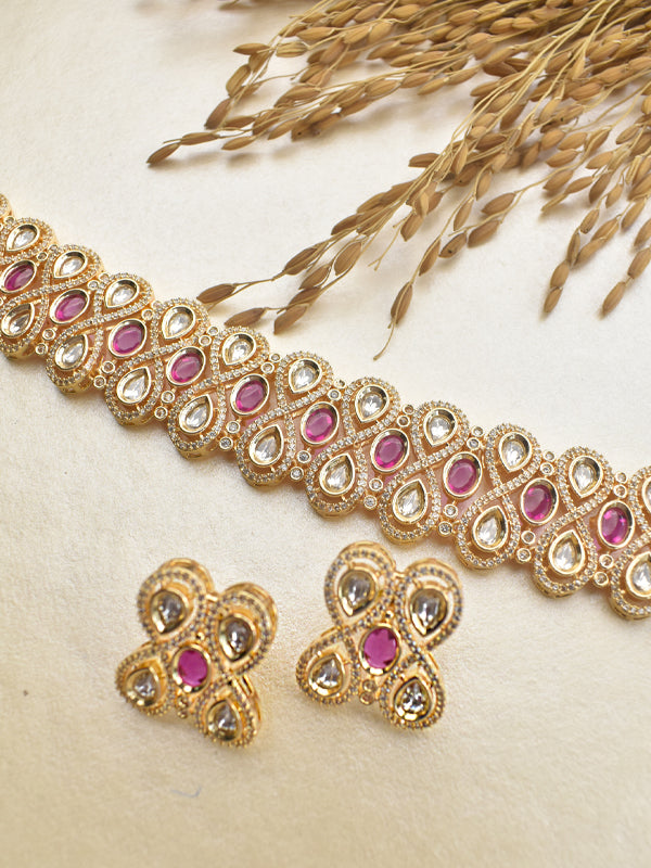 Rose Gold Necklace Set