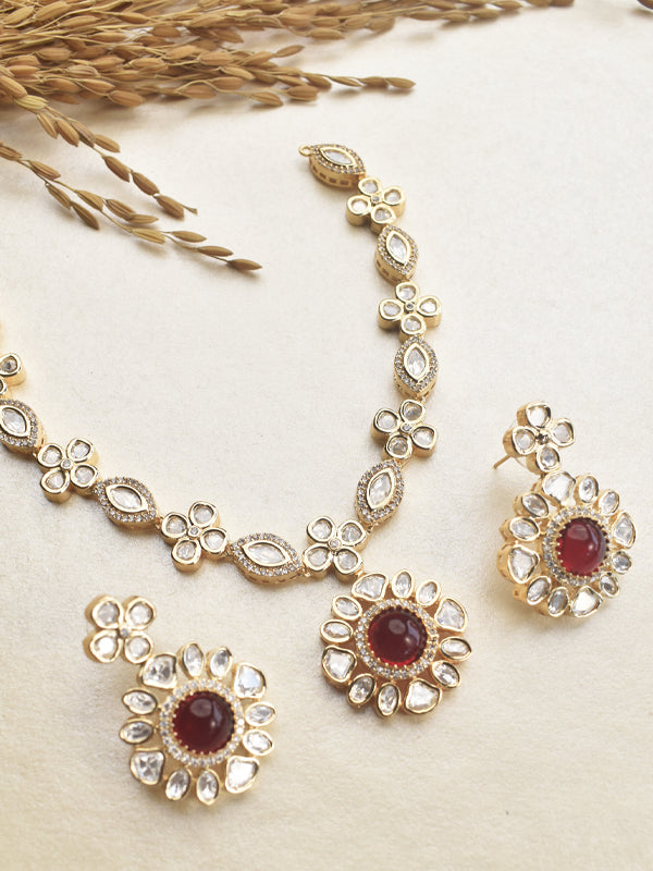 Rose Gold Necklace Set