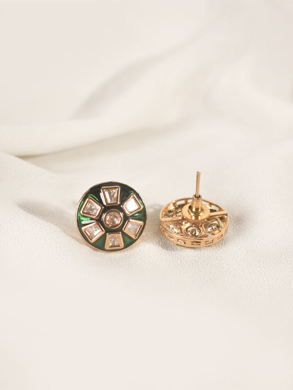 Pair of round earrings 