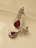 Load image into Gallery viewer, Ruby Red  AD Teardrop Danglers

