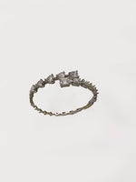 Load image into Gallery viewer, Silver-toned Cut Clear Stones Bracelet
