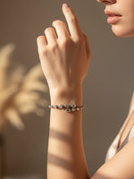 Load image into Gallery viewer, Silver-toned Cut Clear Stones Bracelet | Stylish AD Bracelet
