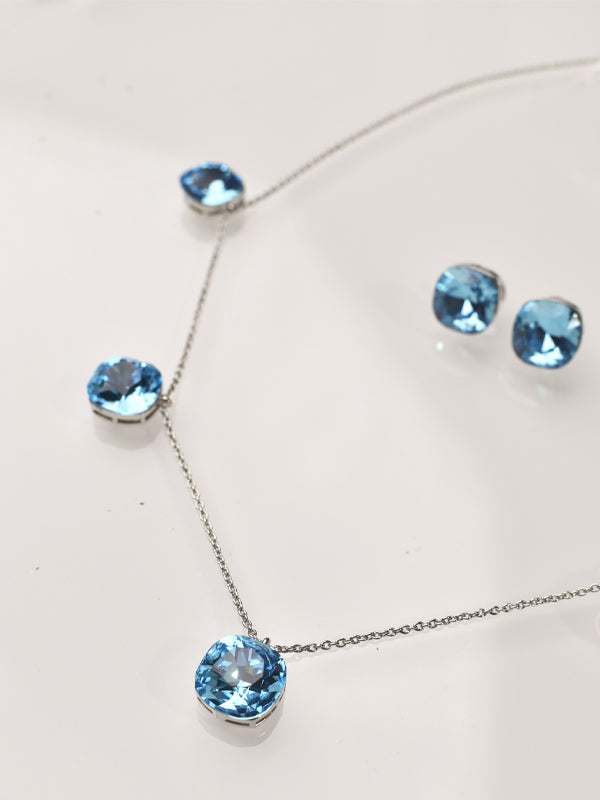 Silver Chain Pendant Set